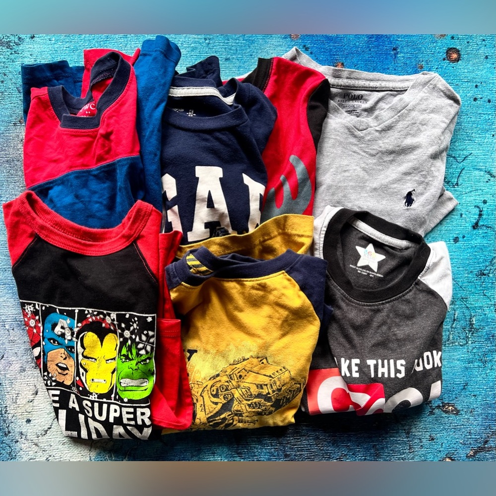Bundle of 7 long sleeve boys shirts